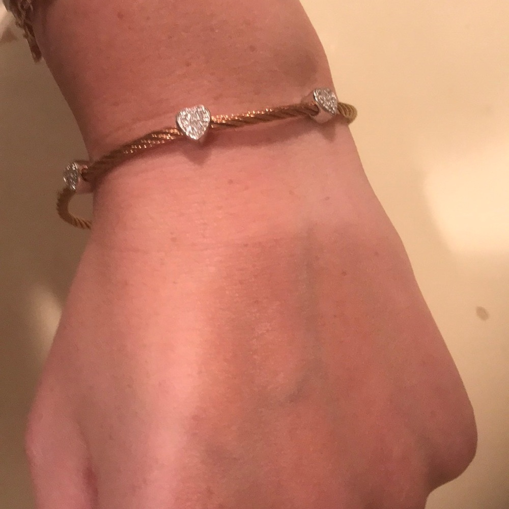 Three Heart Bangle - image 2